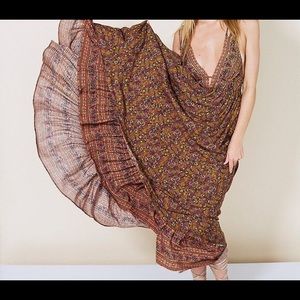 Free People Multicolor Floral Maxi Dress